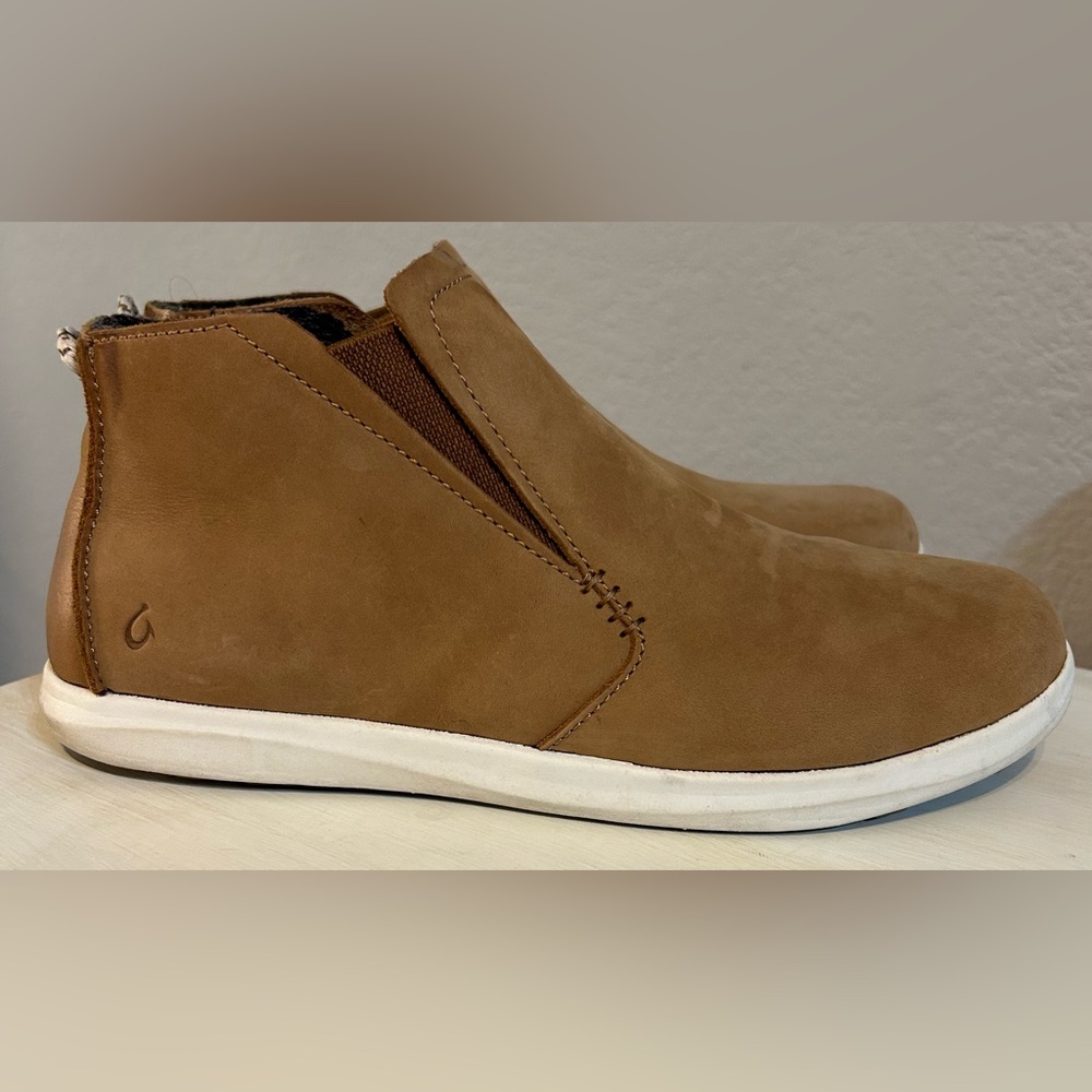 OluKai Hawai’iloa Manu Hope slip on bootie/boots, tan brown, women’s size 9. - Picture 3 of 11